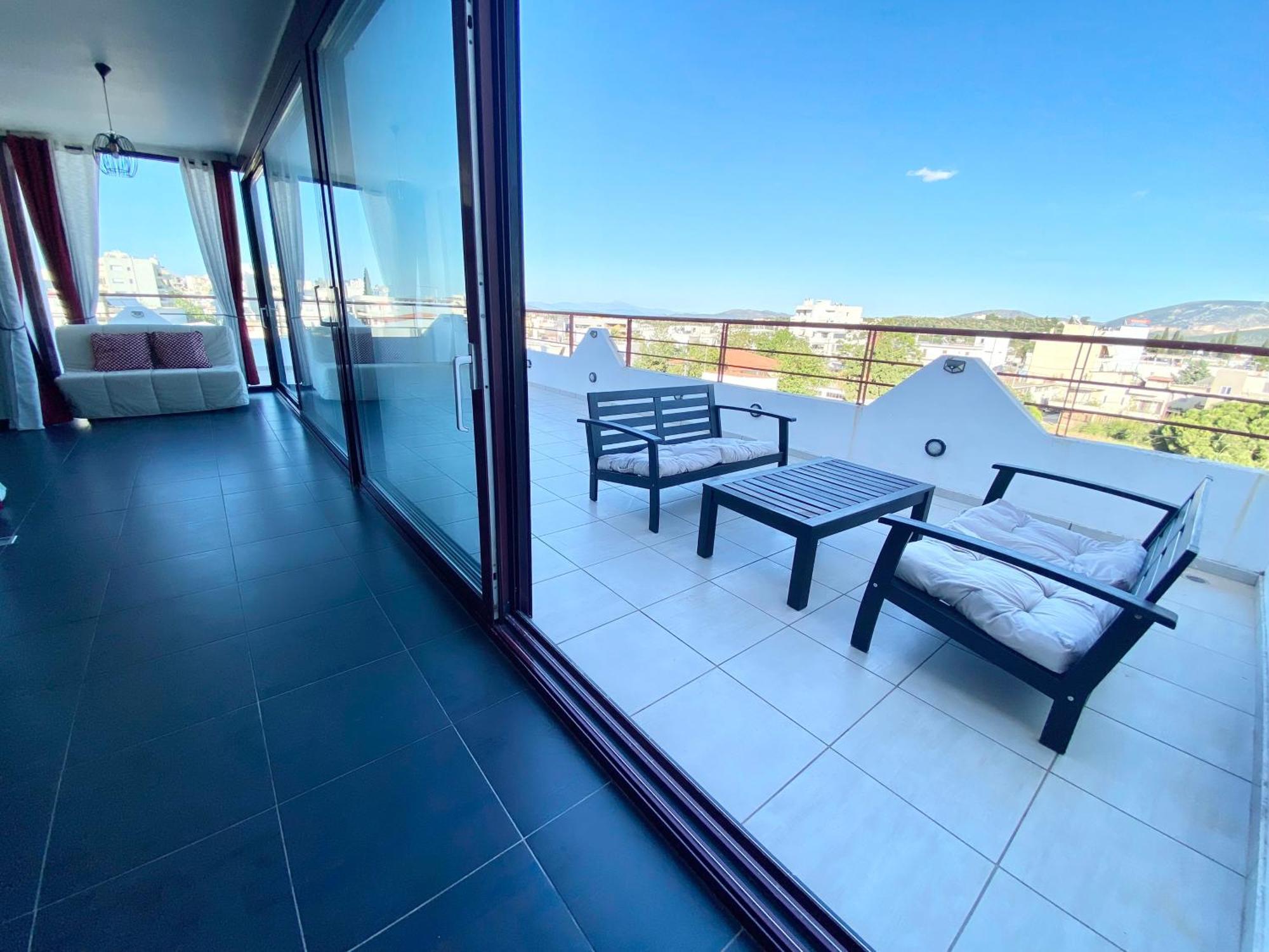 Luxury View Apartment 10Min From Athens Airport Koropion Exterior photo