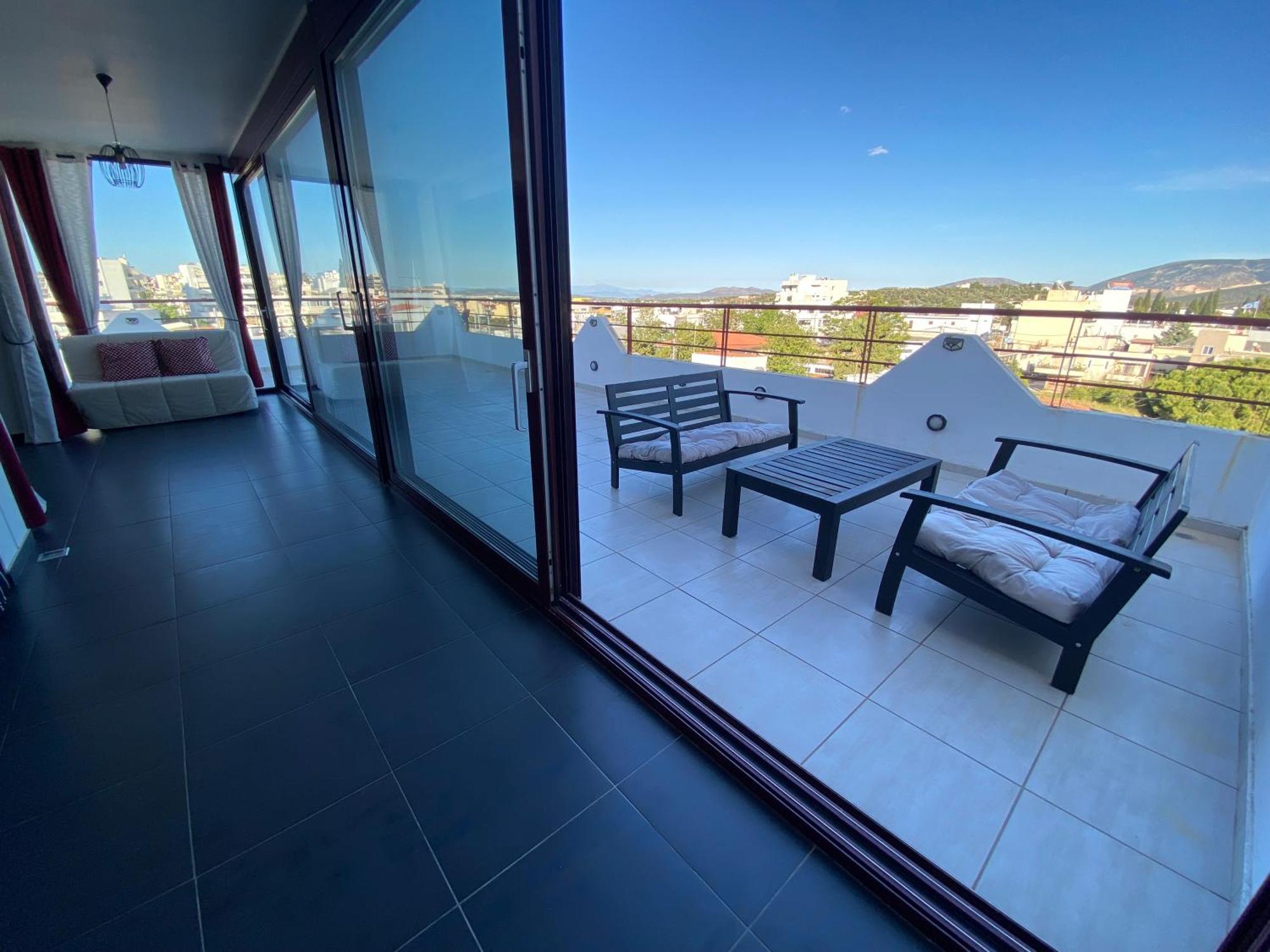 Luxury View Apartment 10Min From Athens Airport Koropion Exterior photo