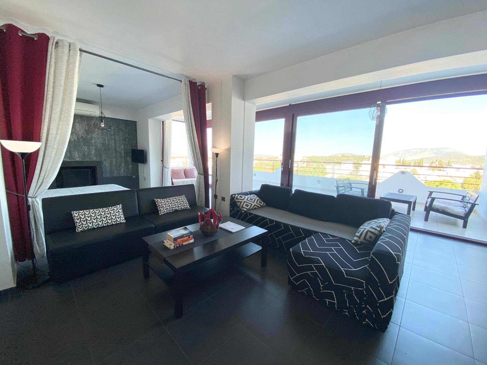 Luxury View Apartment 10Min From Athens Airport Koropion Exterior photo
