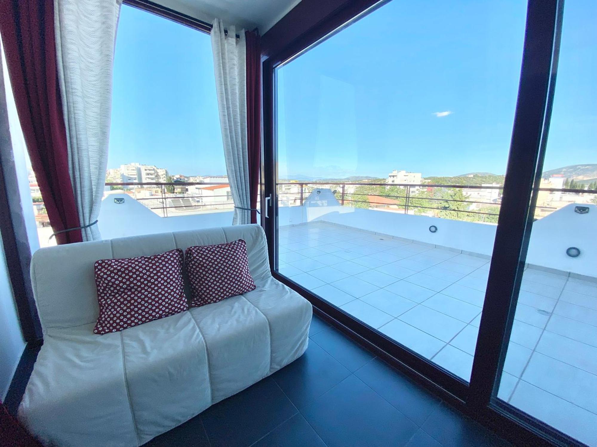Luxury View Apartment 10Min From Athens Airport Koropion Exterior photo